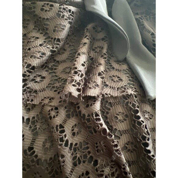 Avenue Black Lace Plus Size Swim Top 28W Tankini Wide Straps Molded‎ Cups - Picture 6 of 11